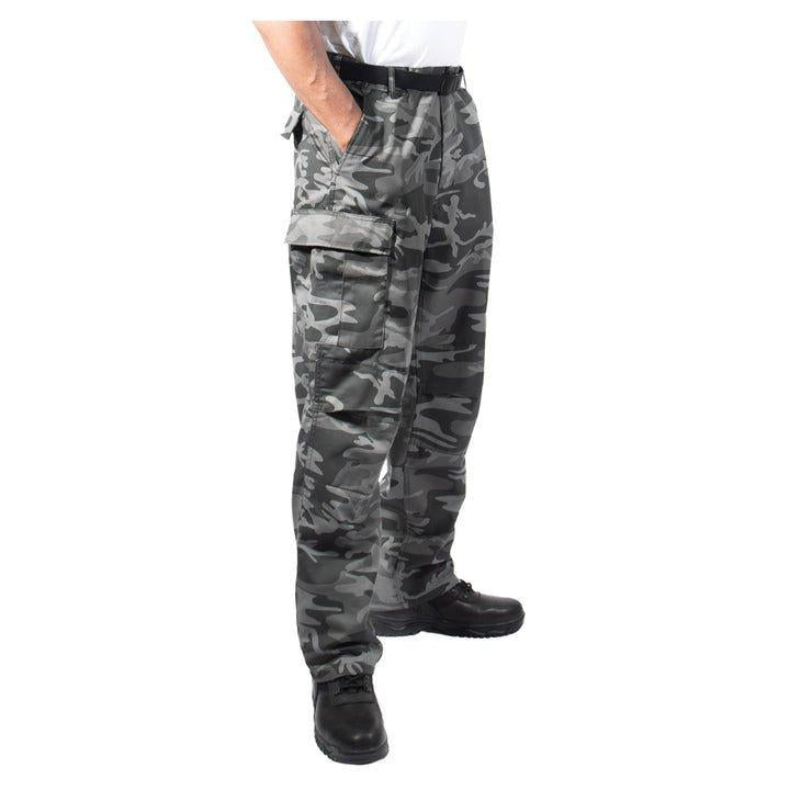 Rothco Relaxed Fit Zipper Fly BDU Pants (Black Camo)