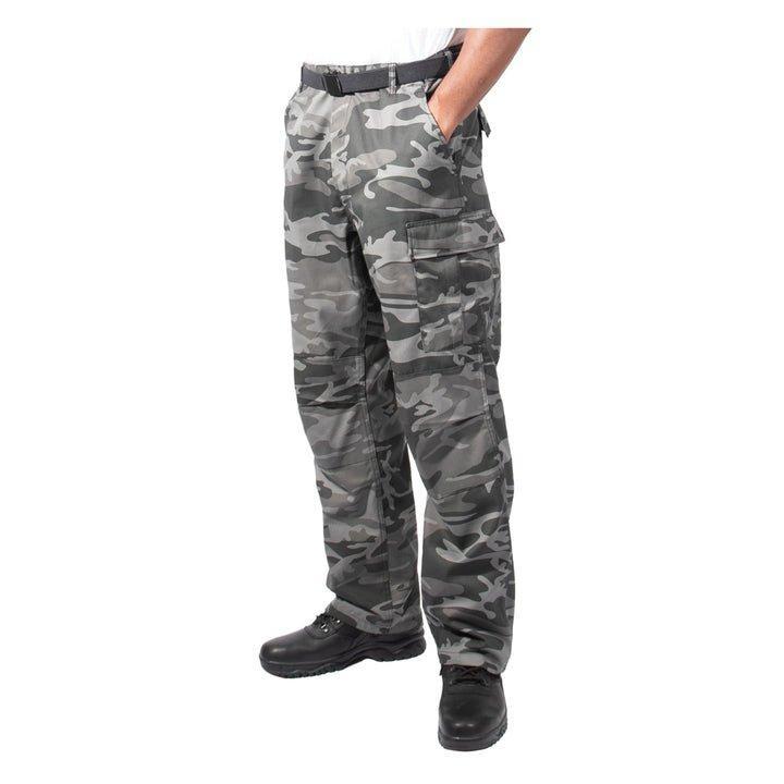 Rothco Relaxed Fit Zipper Fly BDU Pants (Black Camo)
