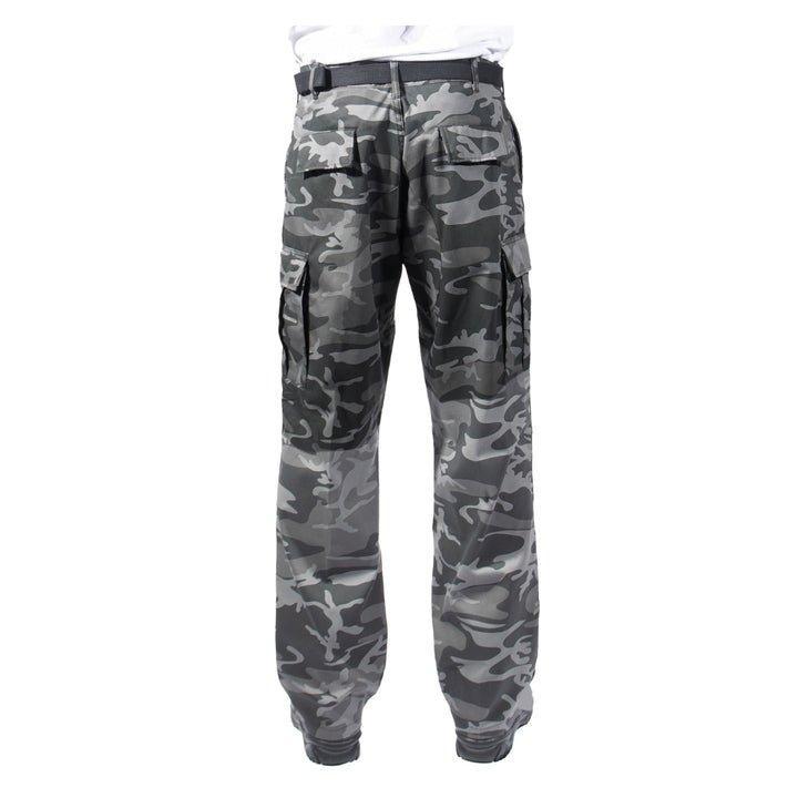 Rothco Relaxed Fit Zipper Fly BDU Pants (Black Camo)