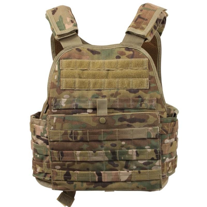 Rothco MOLLE Plate Carrier Vest - Black, ACU Digital Camo, Olive Drab, Coyote Brown, Grey, Midnight Navy Blue, MultiCam - Adult Unisex Sportsman Vest, Outdoor Lifestyle Activities